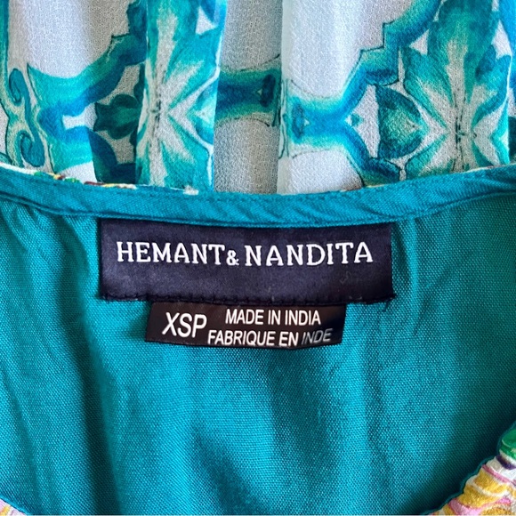 Hemant & Nandita Moana Silk Mini Dress - Picture 12 of 14
